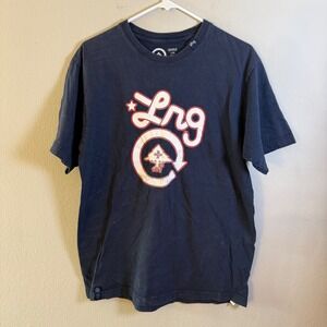 LRG Mens Navy‎ Blue Graphic T-Shirt Tree Logo Streetwear Skate Tee Size L
